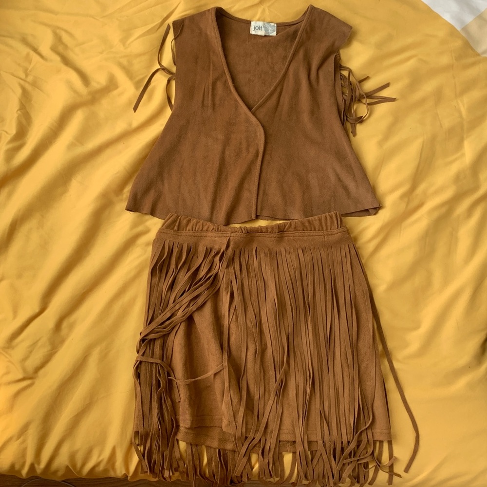 Suede Fringe Cowgirl Outfit